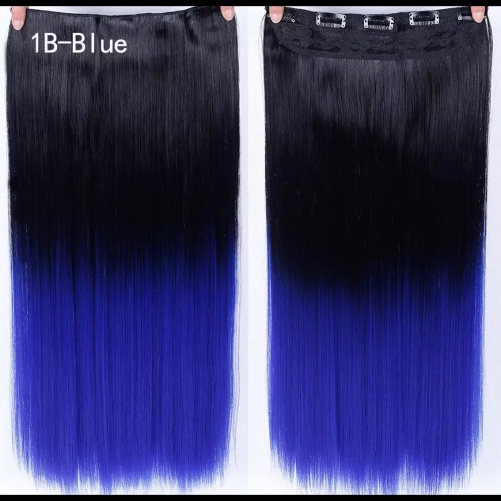 Synthetic hair extensions